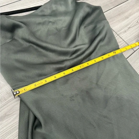 BHLDN Dylan One-Shoulder Satin Side-Slit Gown - Picture 6 of 11